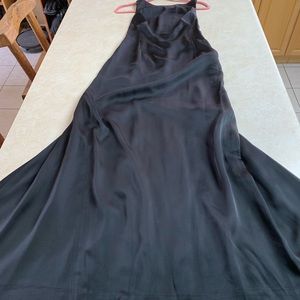 Long black Nicole Miler evening gown
